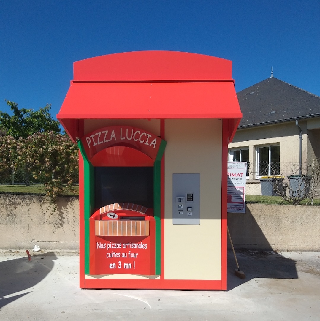 distributeur de pizzas artisanales situé à Bourg Achard