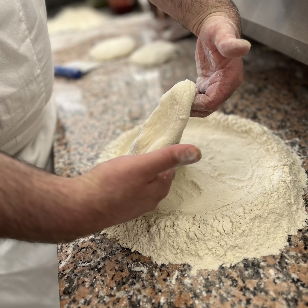 preparation de la pâte à pizza, phase 2