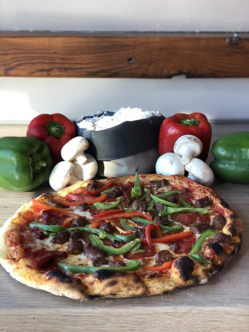 photo d'une pizza cesare à Bourg Achard